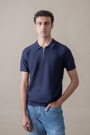 Zipper Polo Knit