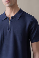 Zipper Polo Knit