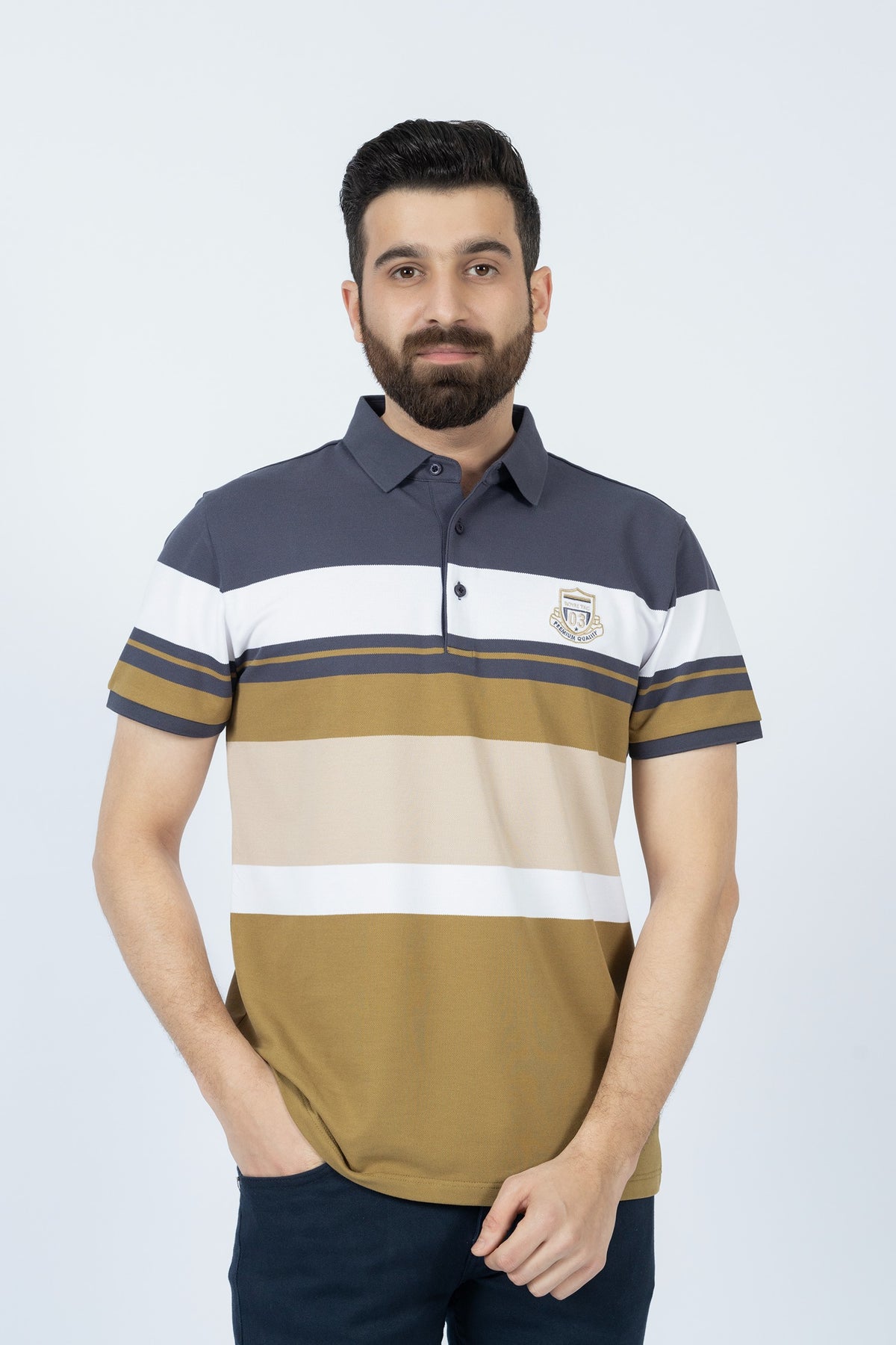 Grey Polo Shirt- CP98003-GR