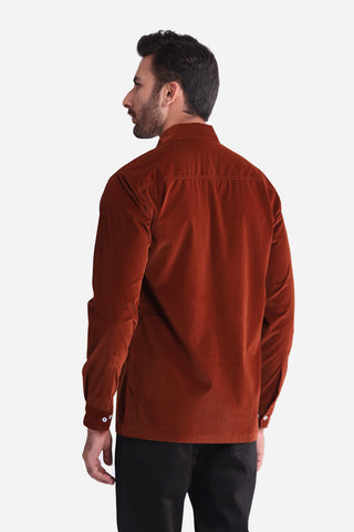 Rust Plain Casual Shirt