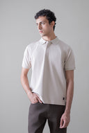 Beige Classic Fit Polo