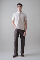 Beige Classic Fit Polo