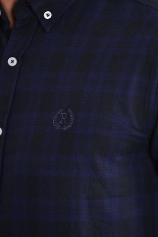 Navy Check Casual Shirt CS22001-NY