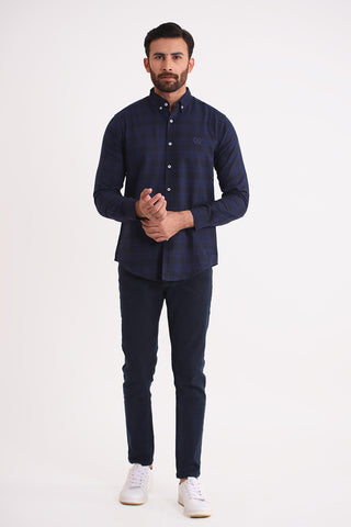 Navy Check Casual Shirt CS22001-NY