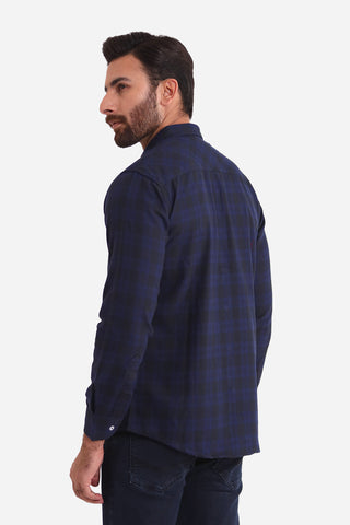 Navy Check Casual Shirt CS22001-NY