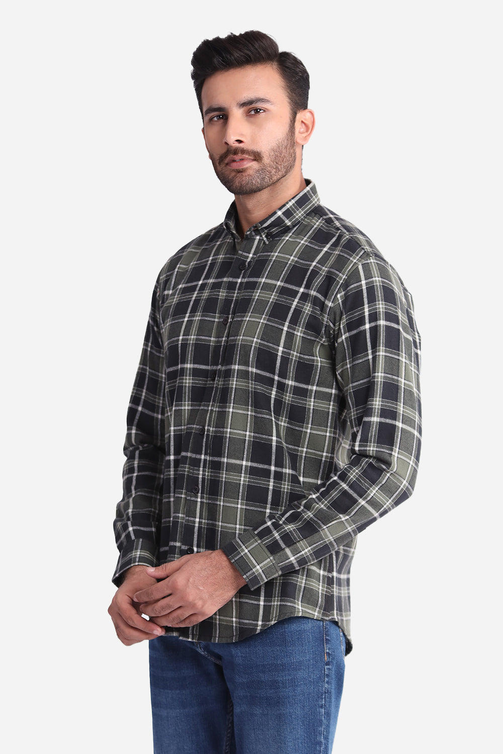 Green Check Casual Shirt – RoyalTag