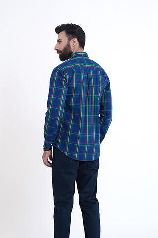 Navy Check Casual Shirt CS240127-NY