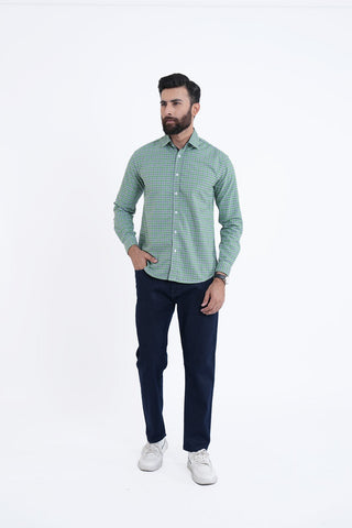 Light Green Check Casual Shirt CS240209-LGN