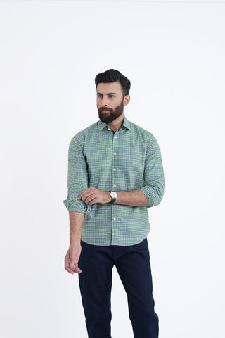 Light Green Check Casual Shirt CS240209-LGN