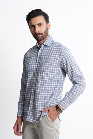 Smart Fit Check Casual Shirt CS240391-1