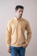 Yellow Refined Casual Shirt
