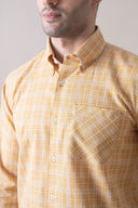 Yellow Refined Casual Shirt