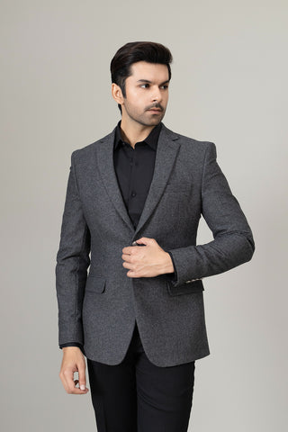 Charcoal Grey Casual Coat