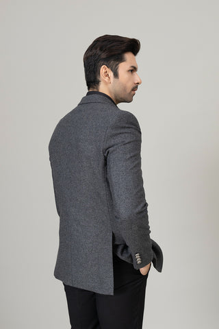 Charcoal Grey Casual Coat