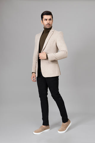 Texture Off White Coat
