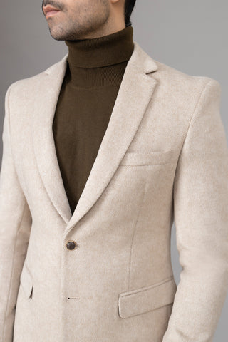 Texture Off White Coat