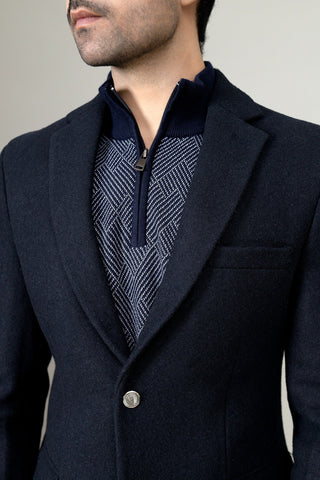 Navy Casual Coat