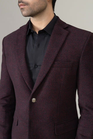 Maroon Texture Coat