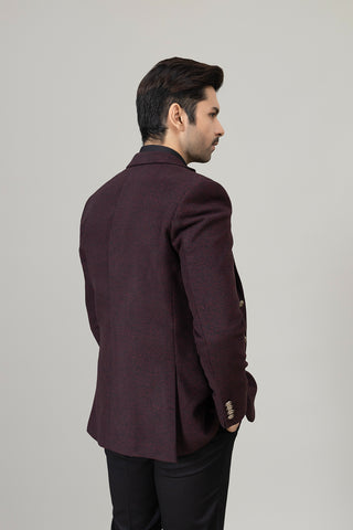 Maroon Texture Coat