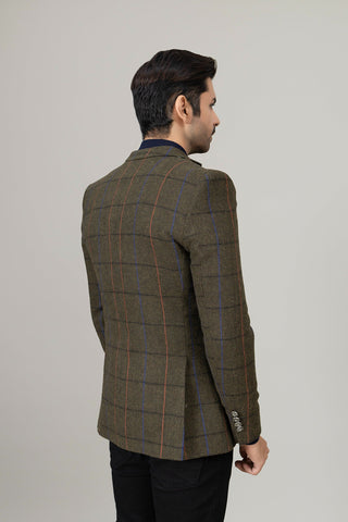 Green Check Coat