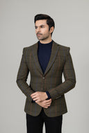 Green Check Coat