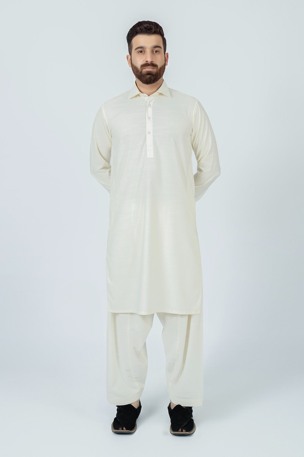 OFF WHITE SHALWAR KAMEEZ