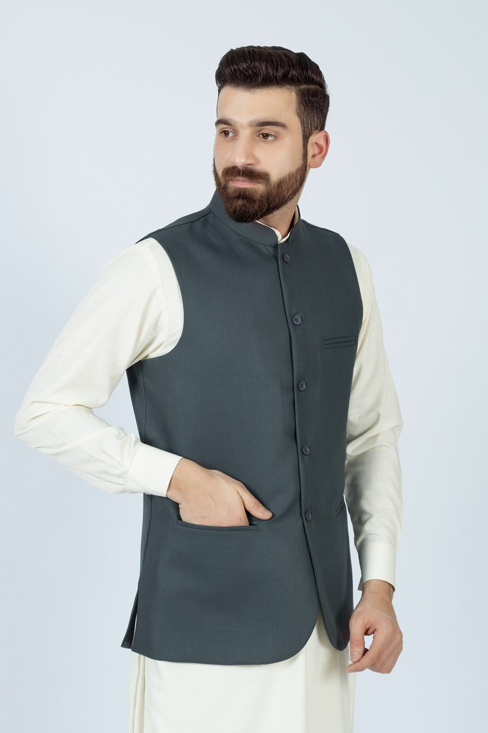 GREY WAISTCOAT