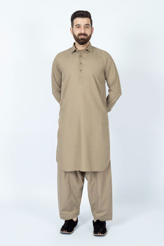 KHAKI SHALWAR KAMEEZ