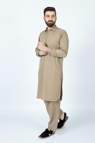 KHAKI SHALWAR KAMEEZ