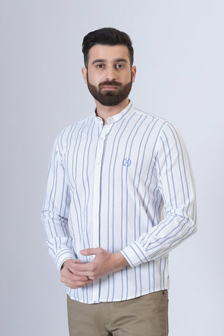 White Lining Casual Shirt