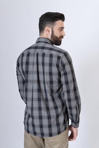 Black Check Casual Shirt