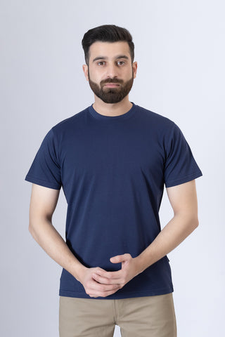 Navy Round Neck Shirt