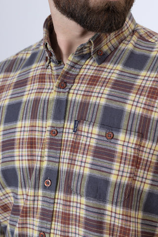 Casual Check Shirt- CC240838-YEL