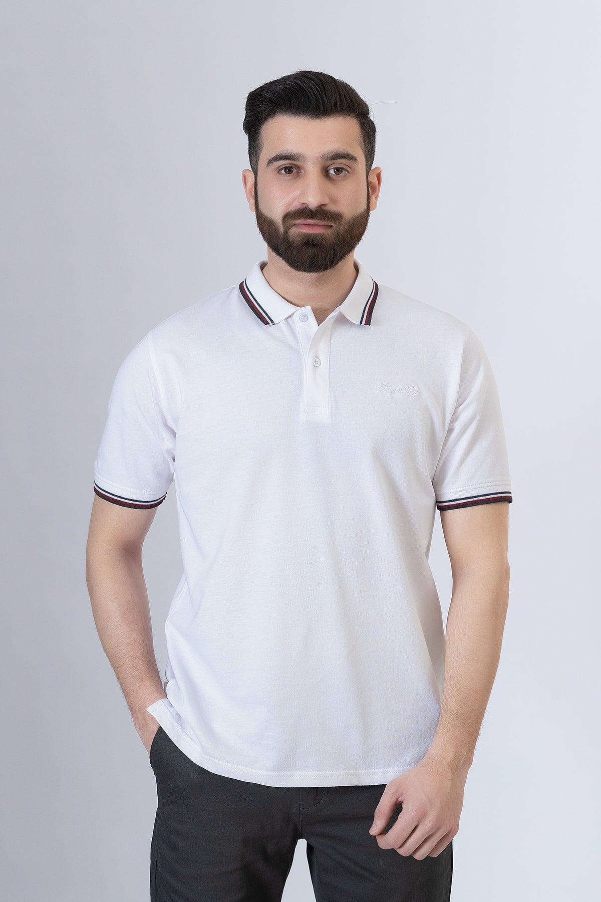 White Polo Shirt- RTCF250158-WT