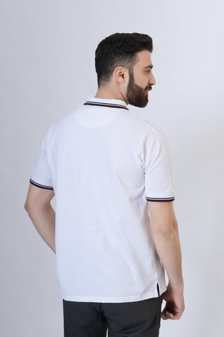 White Polo Shirt- RTCF250158-WT