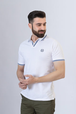 White Polo Shirt- RTCF250158-WT