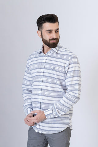 White Lining Casual Shirt