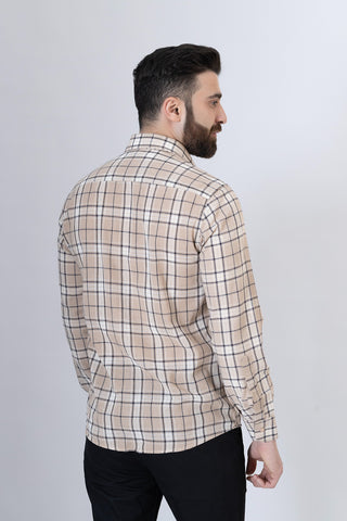 Casual Check Shirt- CS240963-KHI