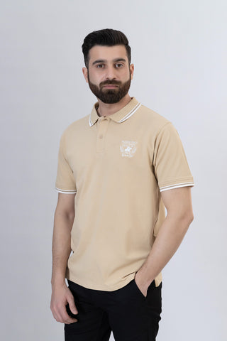 Khaki Polo Shirt- RTSF241245-KHI