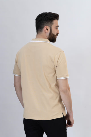 Khaki Polo Shirt- RTSF241245-KHI