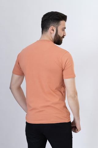 Rust Round Neck Shirt