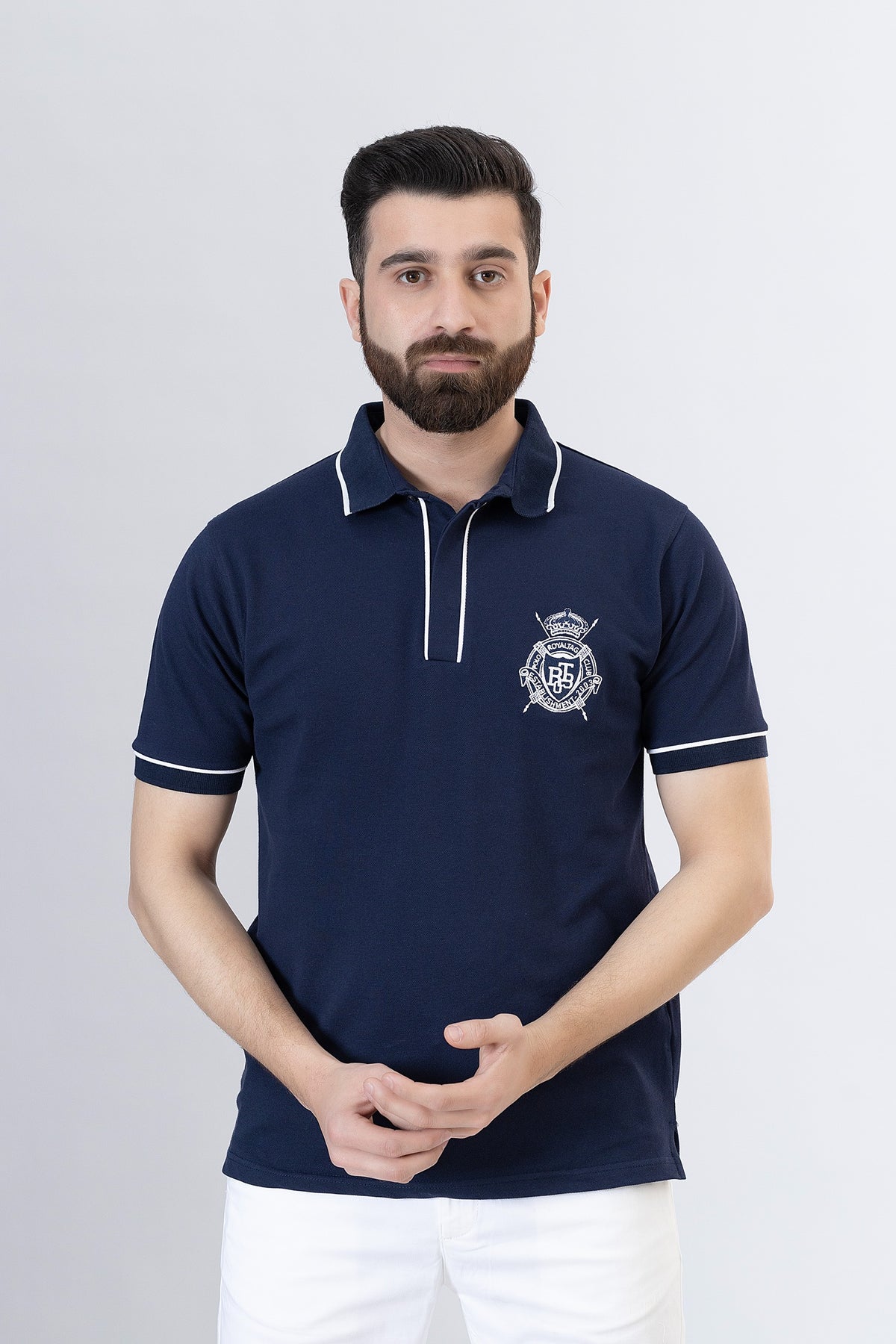 Navy Polo Shirt- RTSF240120-NY