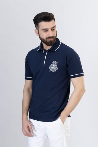 Navy Polo Shirt- RTSF240120-NY