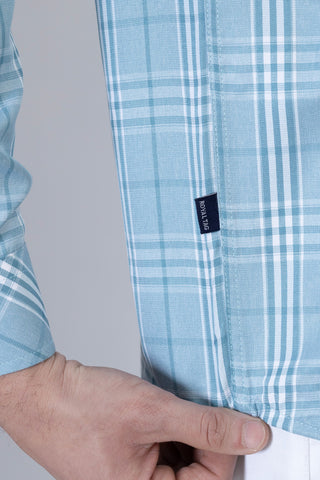 Light Green Check Casual Shirt - CS241131-LGN