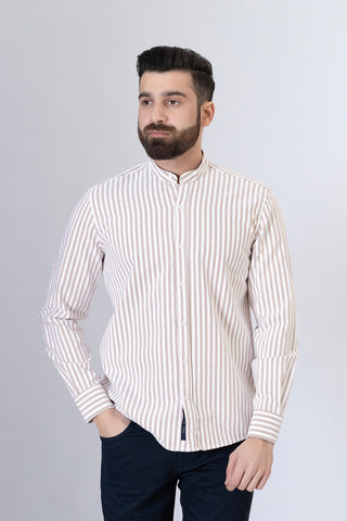 Multi Lining Casual Shirt - LS240684-1