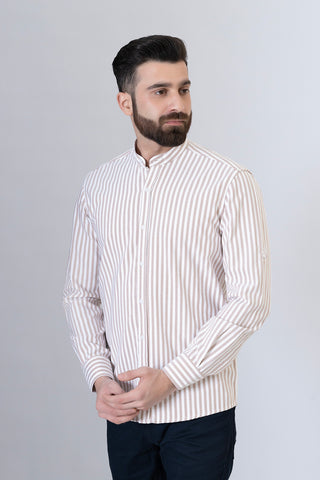 Multi Lining Casual Shirt - LS240684-1