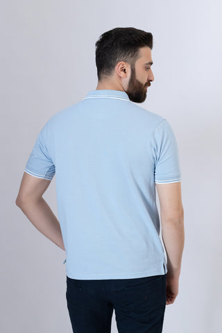 Sky Polo Shirt- RTSF241244-SKY