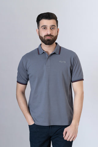 Grey Polo Shirt- RTCF250118-GR