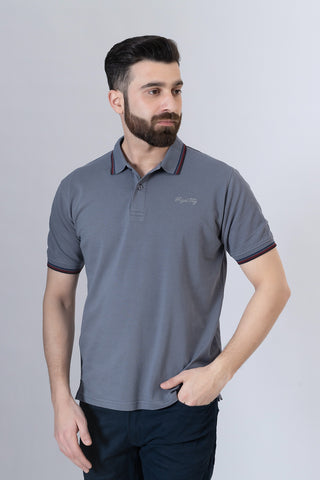 Grey Polo Shirt- RTCF250118-GR