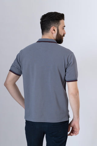 Grey Polo Shirt- RTCF250118-GR